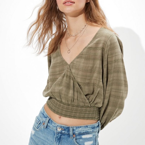 AE wrap front bubble top xxs - Picture 3 of 5